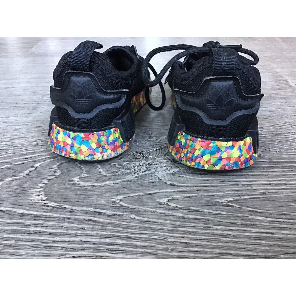 Adidas Baby NMD_R1 EL I Girls Size 7K Mosaic Black Shoes Fruity Pebbles GX2119